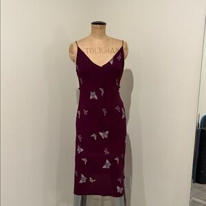 Elegant Butterfly Print Dress